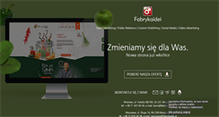 Desktop Screenshot of fabrykaidei.pl