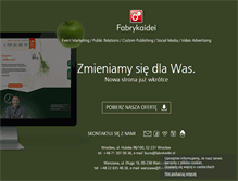 Tablet Screenshot of fabrykaidei.pl